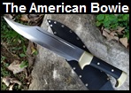 Handmade American Bowie Knife Picture - Link to more pictures, prices,and detailed descriptions.