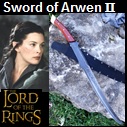 Handmade Sword of Arwen II.  Influenced by Lord of the Rings movie. Picture - Link to more pictures, prices,and detailed descriptions.
