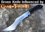Handmade Game of Throne Infuenced Bronn Knife. Picture - Link to more pictures, prices,and detailed descriptions