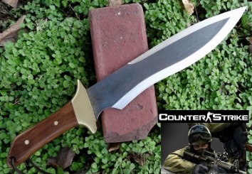 Counter Strike Knife.  Influenced from the Game.  Picture to link to more pictures.
