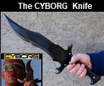 Handmade Cyborg Knife Influenced from the Movie Cyborg. Picture - Link to more pictures, prices,and detailed descriptions