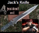 Handmade Jack Krauser Knife from Resident Evil 4. Picture - Link to more pictures, prices,and detailed descriptions
