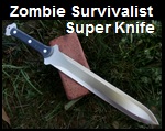 Handmade Zombie Survivalist Super Knife Picture - Link to more pictures, prices,and detailed descriptions.